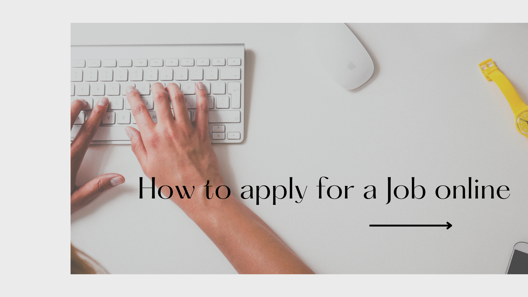 How to apply for a job online